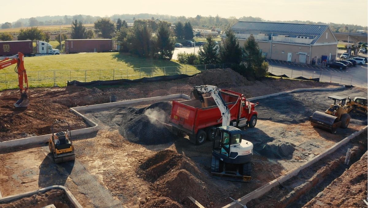 Digital site documentation supporting a commercial construction project