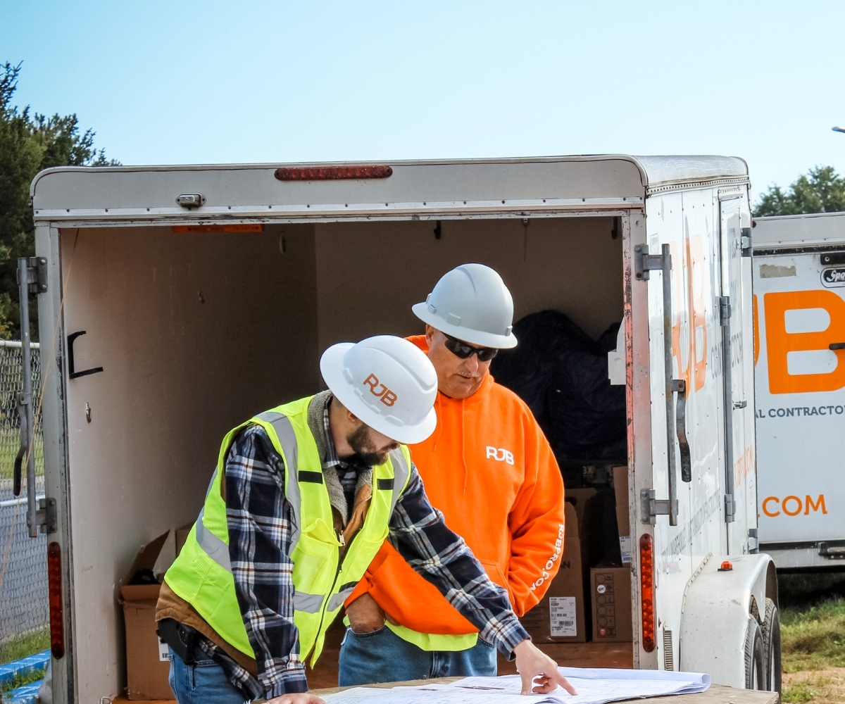 RJB team working in a commercial environment